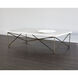 Skyy 55 X 31.5 inch White / Antique Brass Coffee Table
